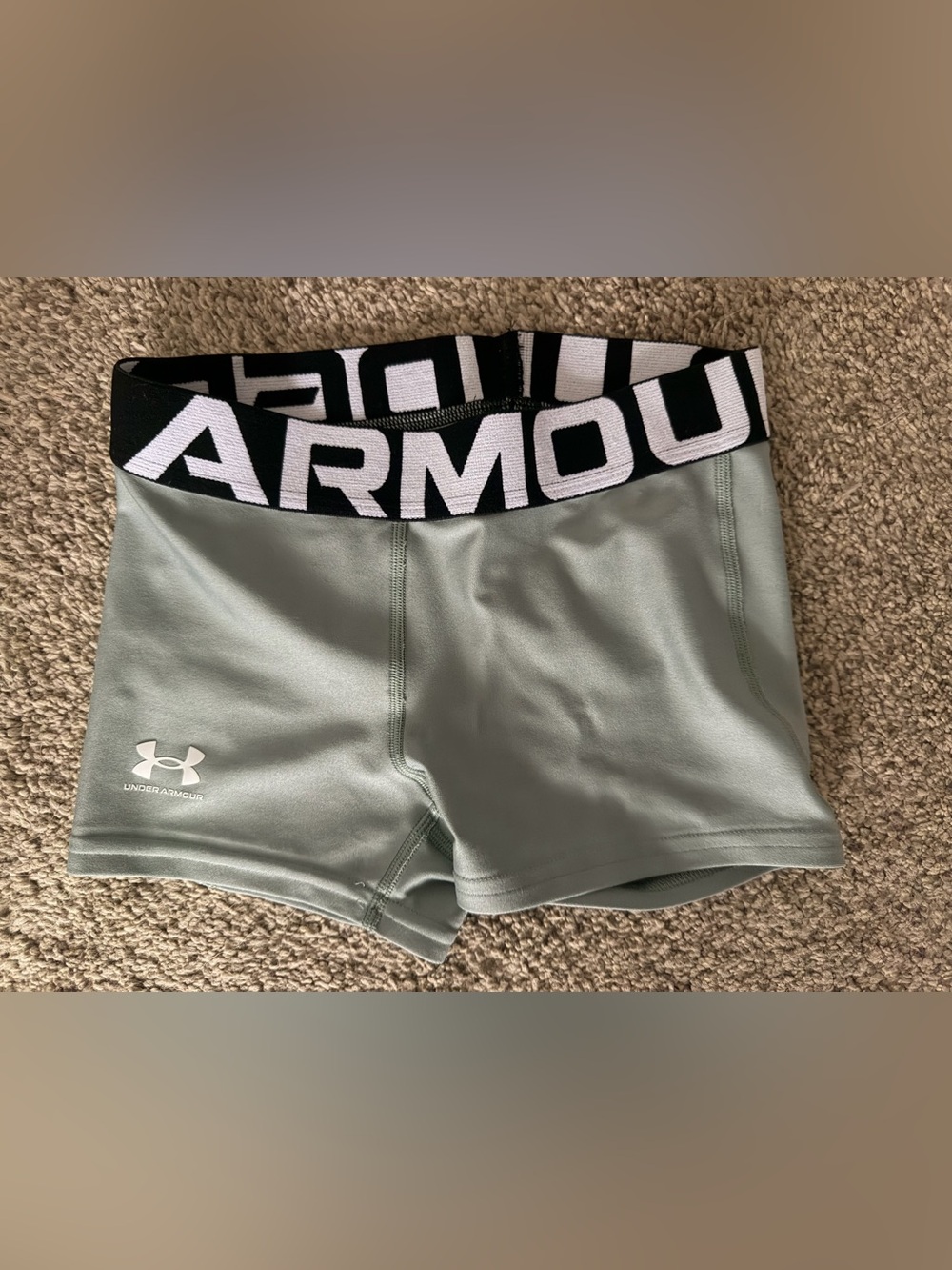 Under Armour Women’s Light Green Performance Shorts